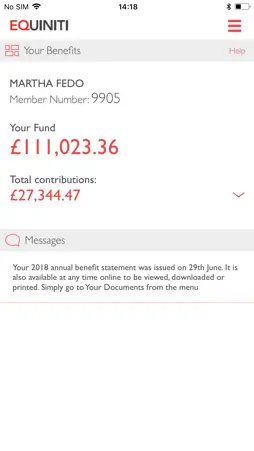PensionView screenshot 2