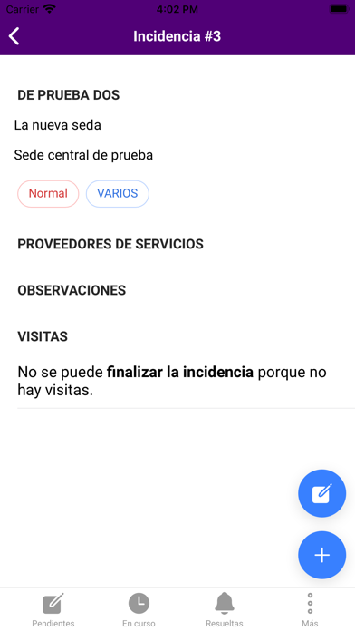 Órdenes de trabajo Lunia Screenshot