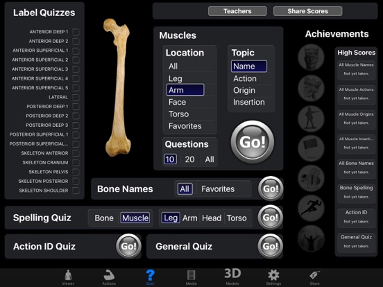 Muscle & Bone Anatomy 3D iPad app afbeelding 3