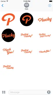 plucky stickers iphone screenshot 1