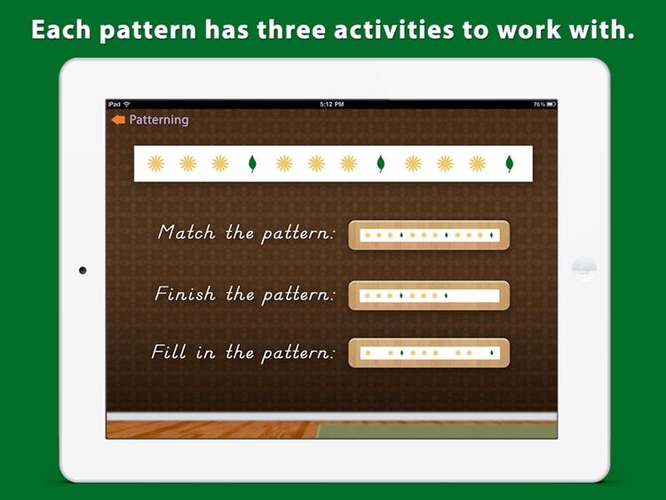 Montessori Pre-Math Patterning