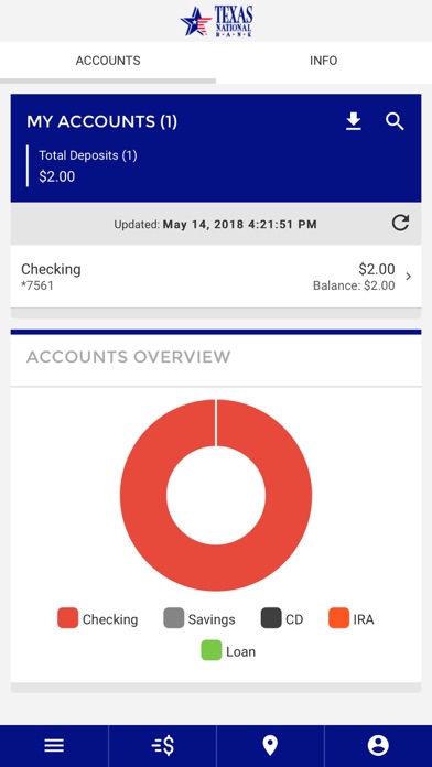 Texas National Bank Mobile Screenshot
