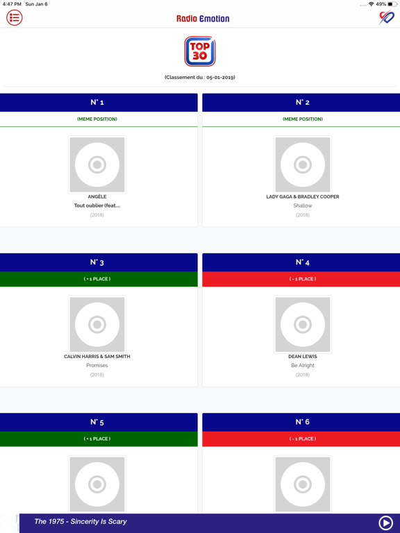 Radio Emotion Belgique iPad screenshot