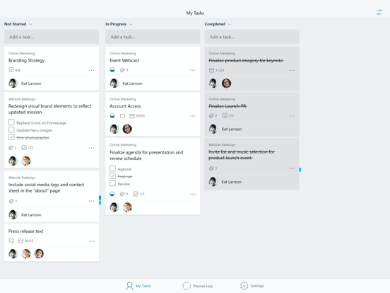 Microsoft Planner iPad screenshot 4 - Productivity app