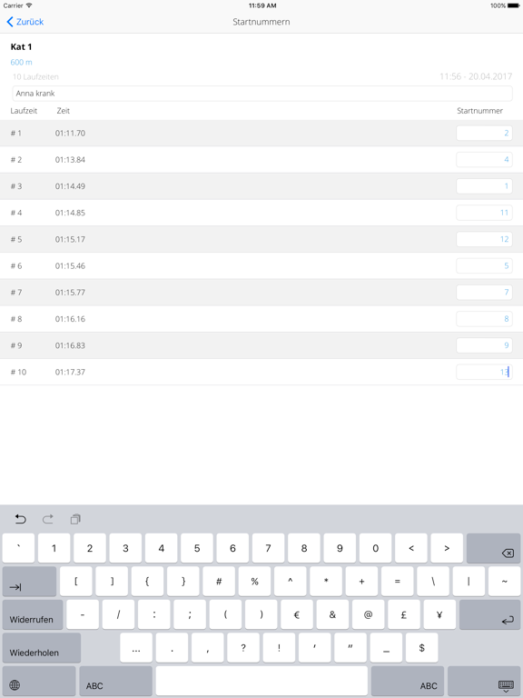 Screenshot #6 pour Stopwatch SporttagWeb