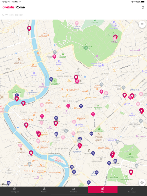 Rome Guide by Civitatis.com iPad screenshot 4 - Travel app