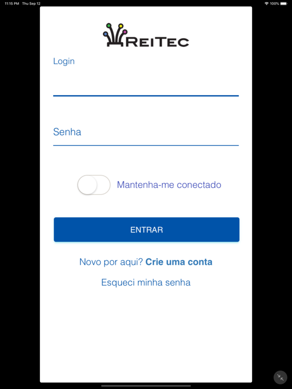 Reitec Fibra Óptica iPad screenshot 1 - Business app