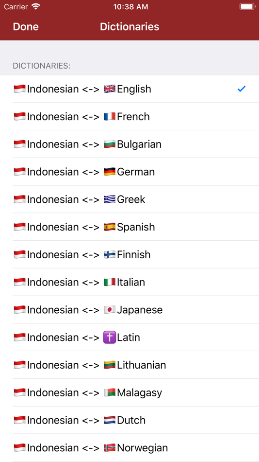 #2. Indonesian Dictionary offline (iOS) 由: Andrei Sadovnicov