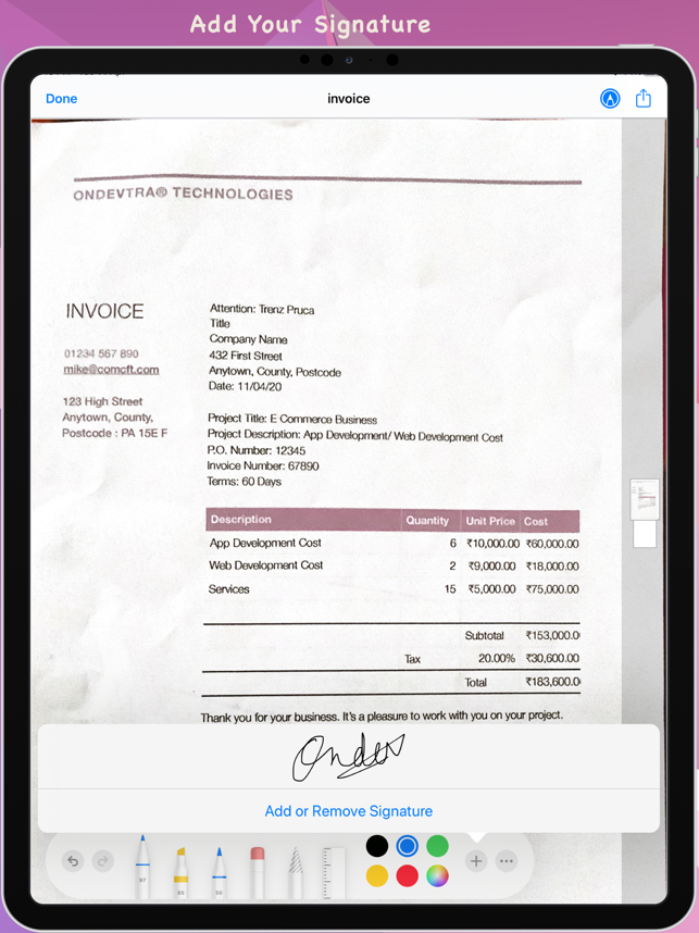 PDF Scanner: Portable scanner Screenshot