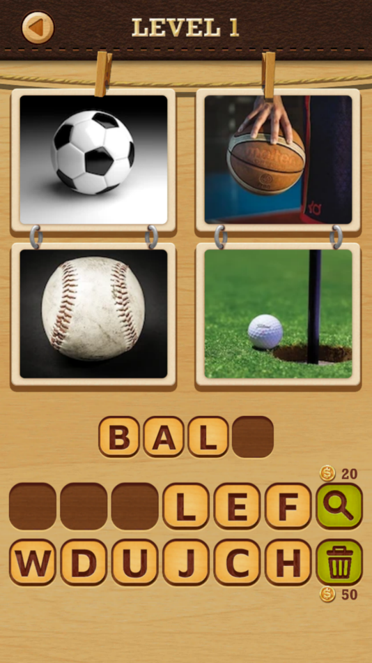 4 Pics Puzzle: Guess 1 Word - 24.0424.00 - (iOS)