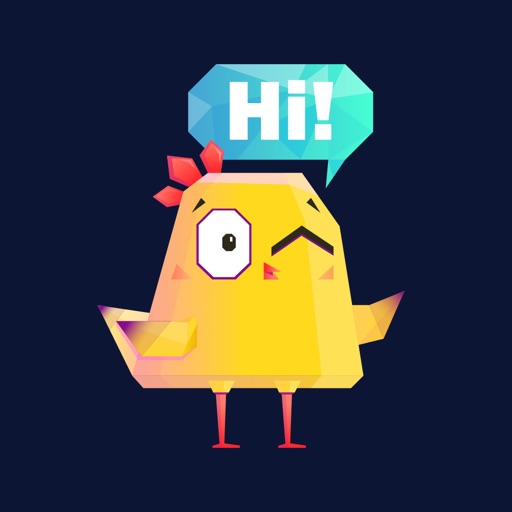 Yellow Chicken Fun Stickers IM