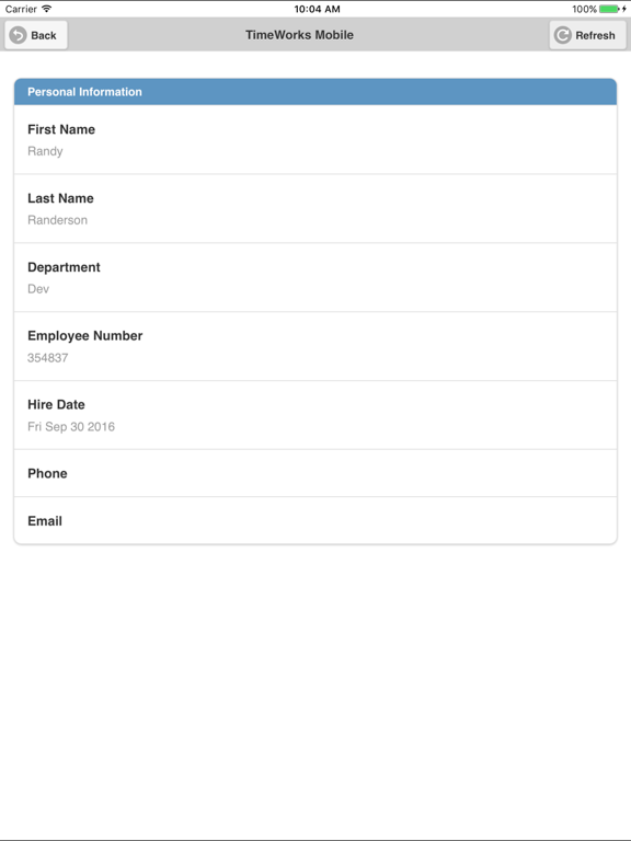 Screenshot #5 pour TimeWorksPlus