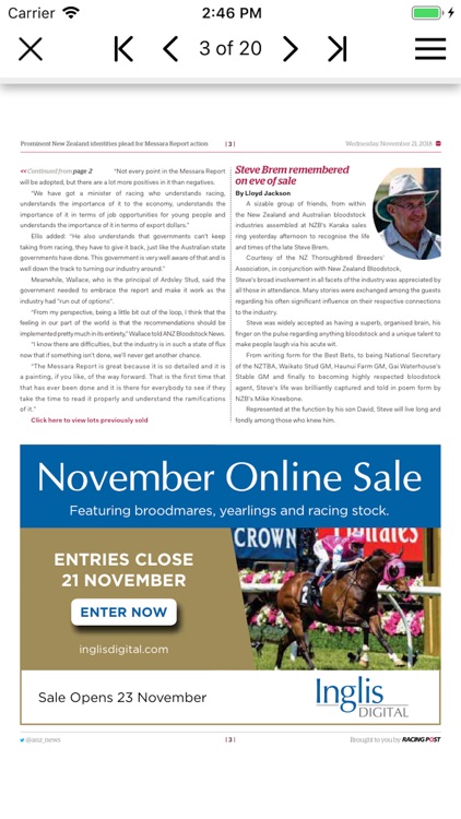 ANZ Bloodstock News Reader screenshot-3