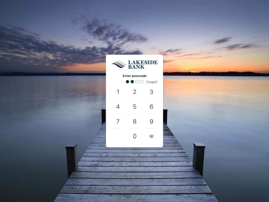 Lakeside Bank iPad screenshot 2 - Finance app