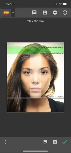 Screenshot 1 Fotos de pasaporte iphone