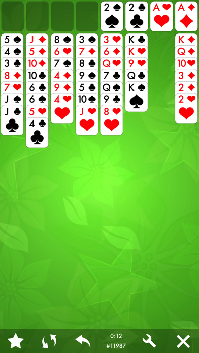 FreeCell Solitaire Card Game. Screenshot