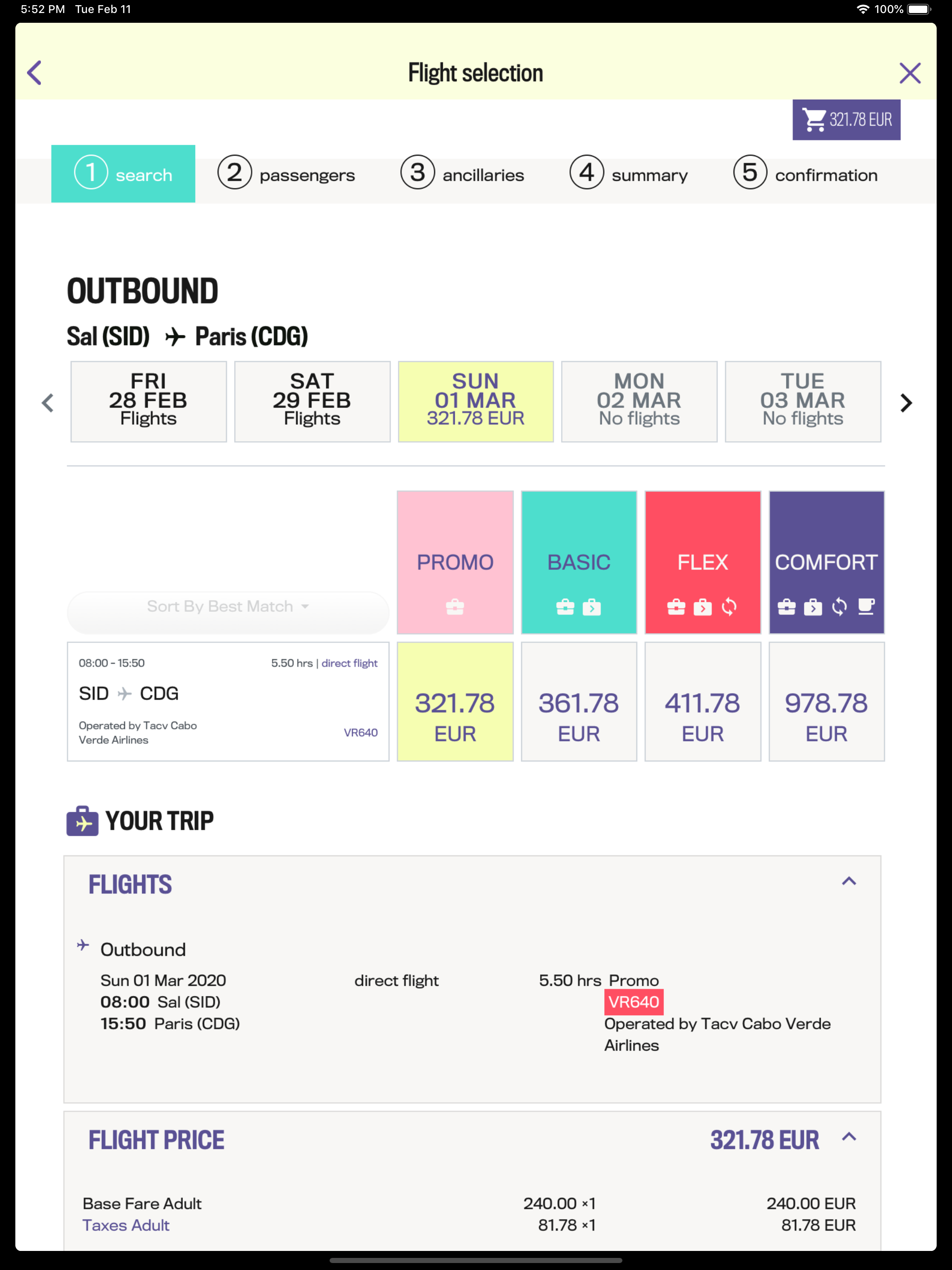 Cabo Verde Airlines App screenshot 7