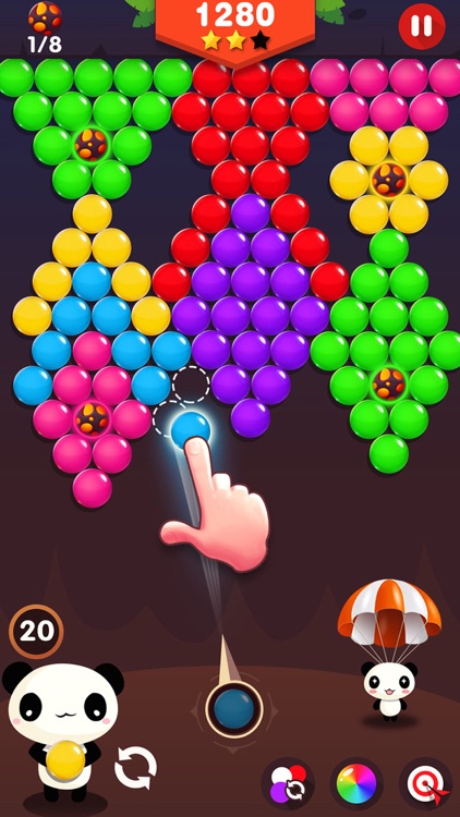 Bubble Shooter Rainbow Shoot & Pop Puzzle Level 101 - 107 🌈 