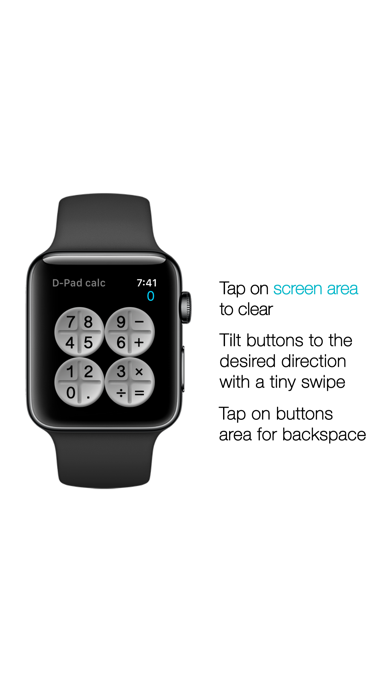 Screenshot #1 pour D-Pad calc - Watch calculator