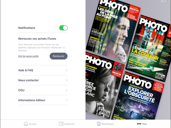 Réponses Photo Magazine iPad screenshot