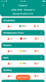 My Grade Book Online screenshot