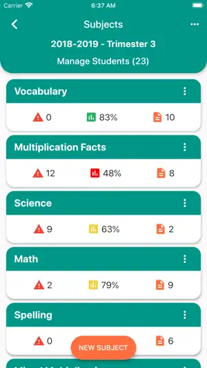 My Grade Book Online screenshot 2