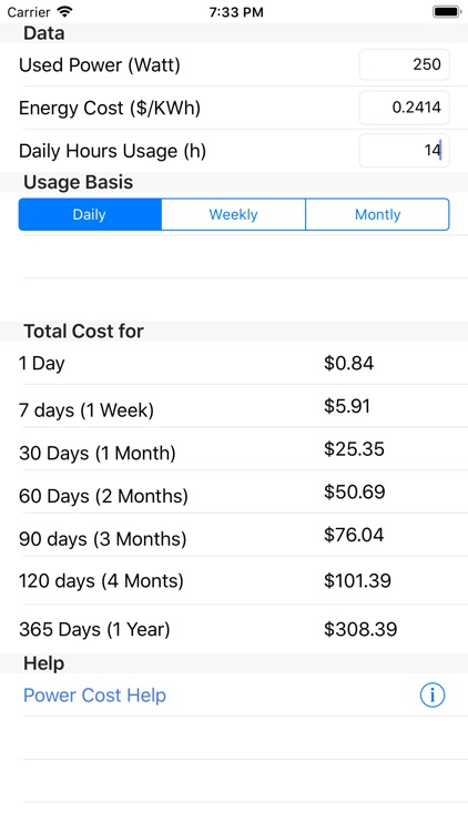 Power Cost screenshot-7