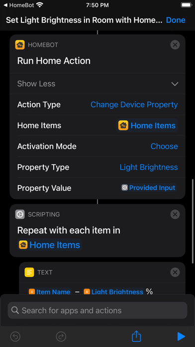 Screenshot #3 pour HomeBot for Shortcuts