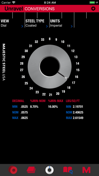Unravel: Steel Calculator iPhone screenshot 3 - Utilities app