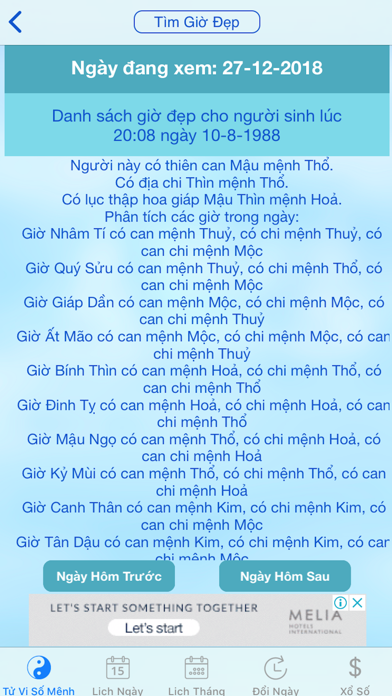 Screenshot #3 pour Tử vi - Lịch Âm