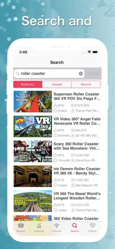 Captura 4 VR Tube: 360° y 3D Vídeo iphone