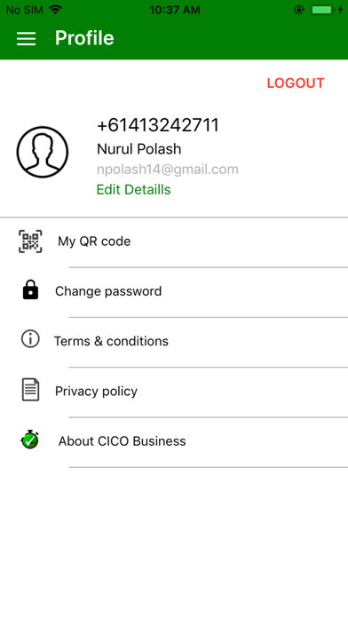 CICO Business Screenshot