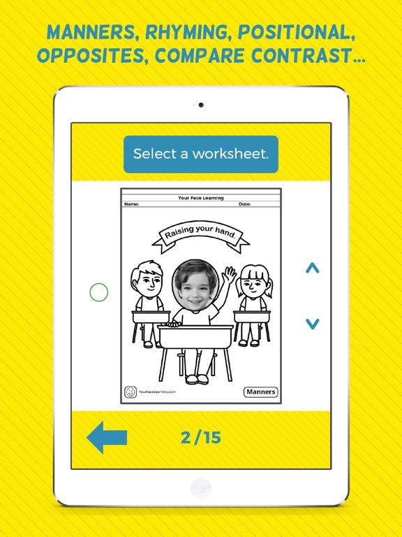 Your Face Learning iPad screenshot 7 - Education app
