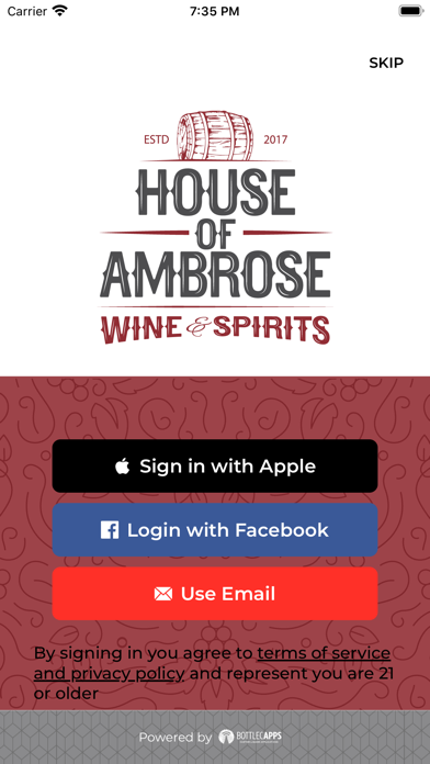 House of Ambrose Wine & Spirit Screenshot