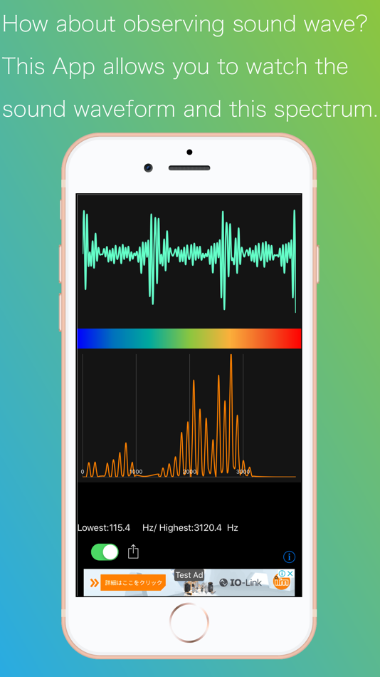 #1. Sound Oscilloscope (iOS) 由: Shinichi Takemura