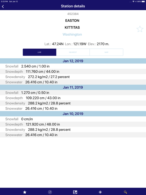 Screenshot #4 pour NOAA Snow Live Weather PRO
