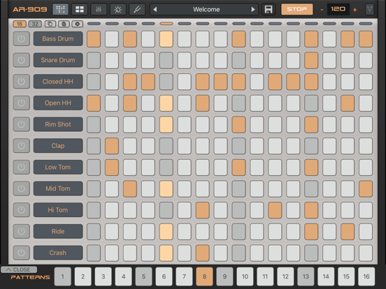 LE04 | AR-909 Drum Machine iPad app afbeelding 4