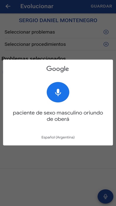 Integrando Salud Móvil Screenshot