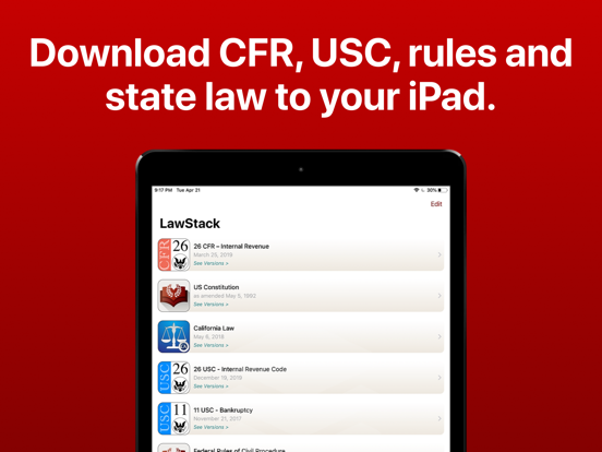 Screenshot #5 pour LawStack: CFR,USC,Statutes,Law
