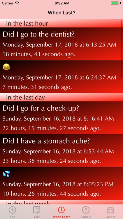 WhenLast? screenshot-5