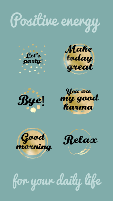 Screenshot #2 pour Think Positive Stickers