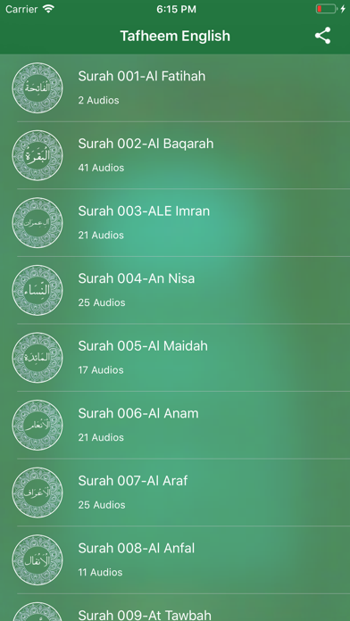 Tafheem ul Quran Full Audio Screenshot