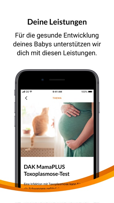 DAK Schwangerschaftscoaching Screenshot