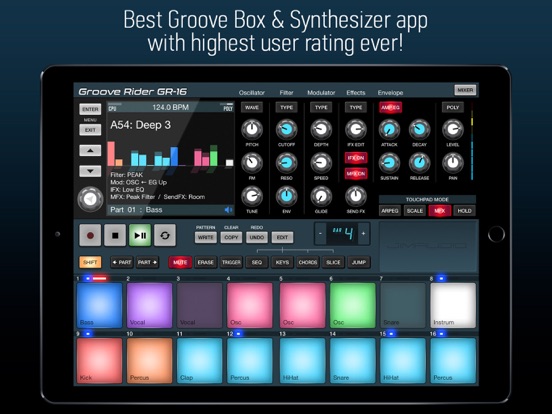 Groove Rider GR-16 iPad app afbeelding 1