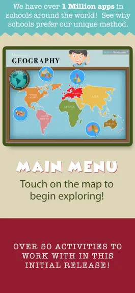 Game screenshot Montessori Geography School Ed apk
