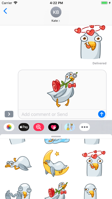 Seagull Emoji Stickers screenshot 2