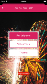 Stride Events Check In screenshot