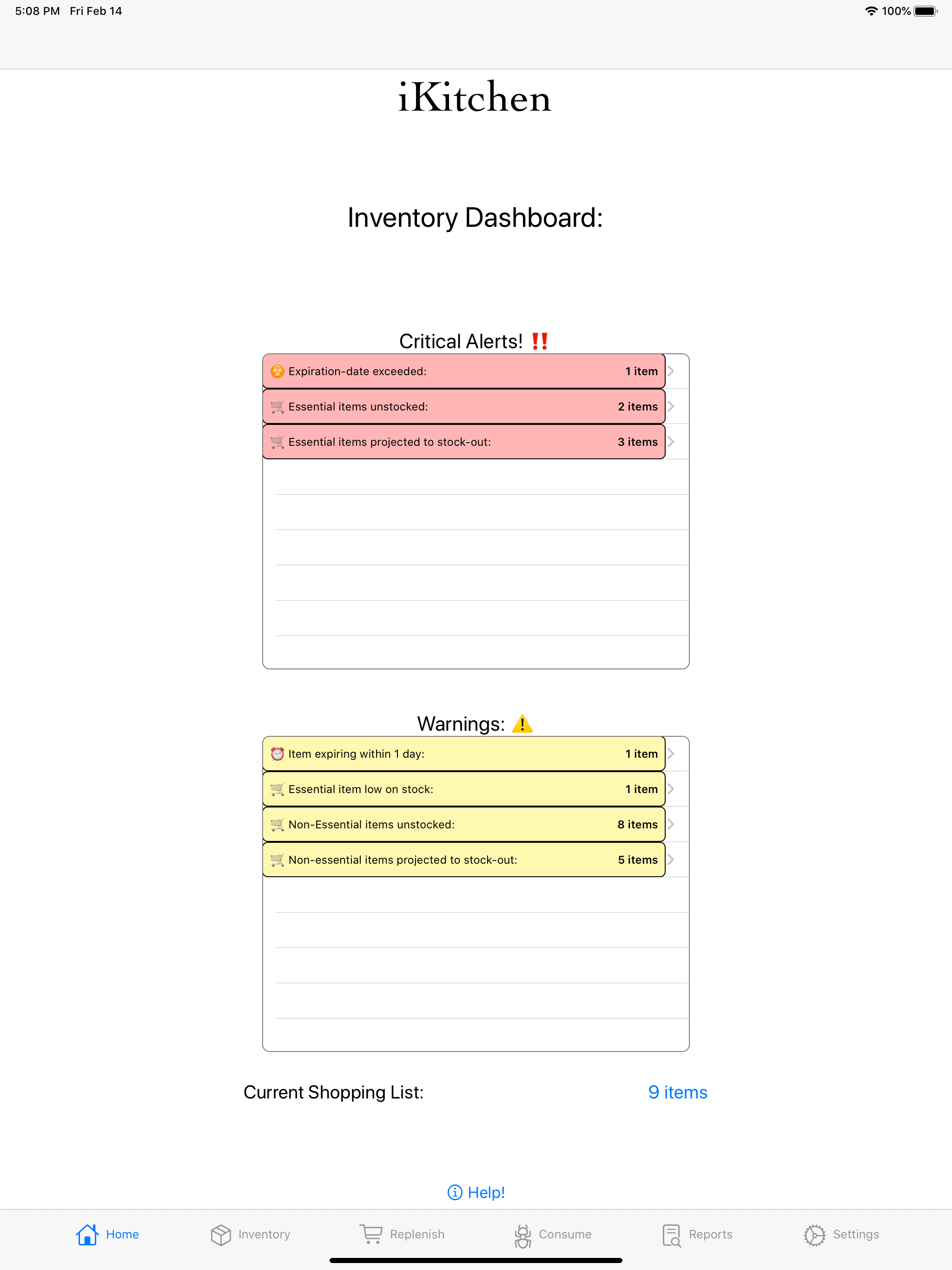 iKitchen Inventory Management screenshot 15