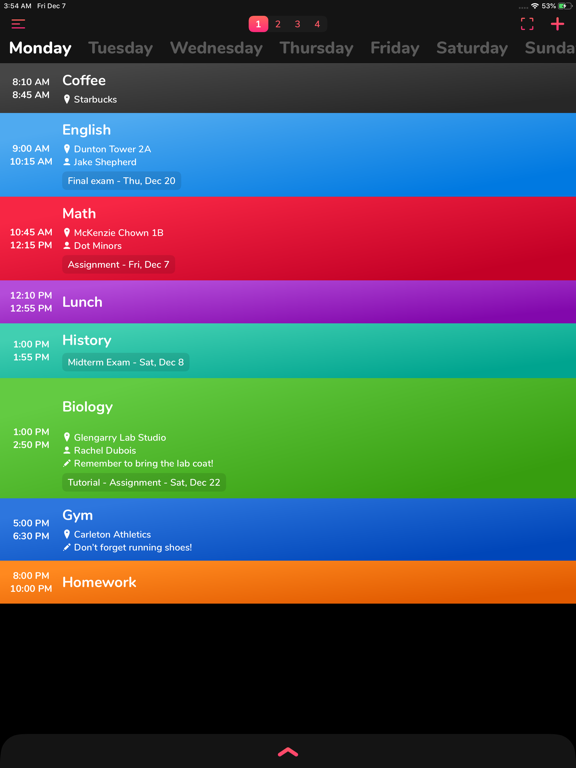 Screenshot #4 pour School Timetable - class study