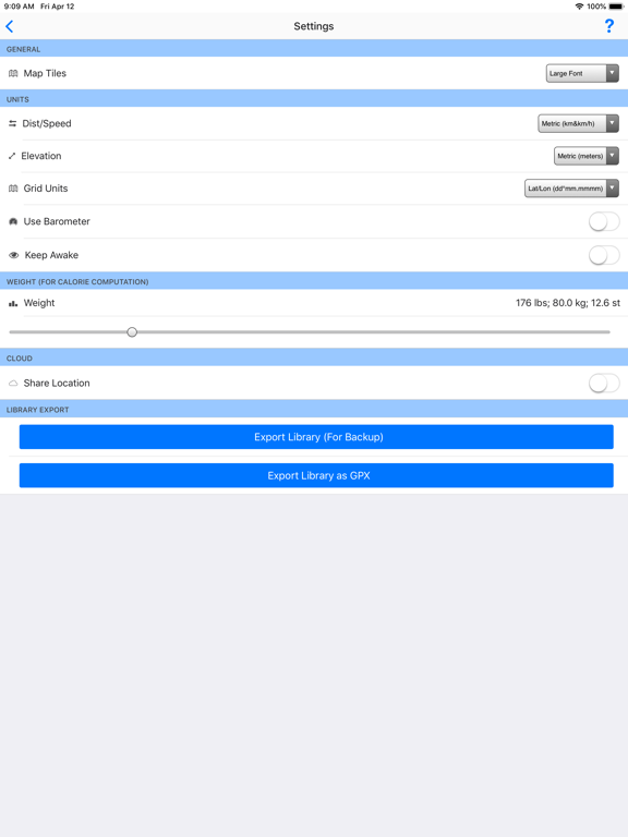 Retrace iPad screenshot 6 - Health & Fitness app